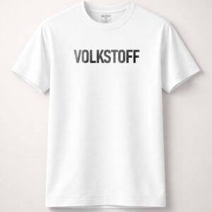 Volkstoff Core Bold T Shirt white with bold VOLKSTOFF chest logo