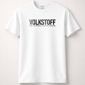 Volkstoff t shirt white with front logo