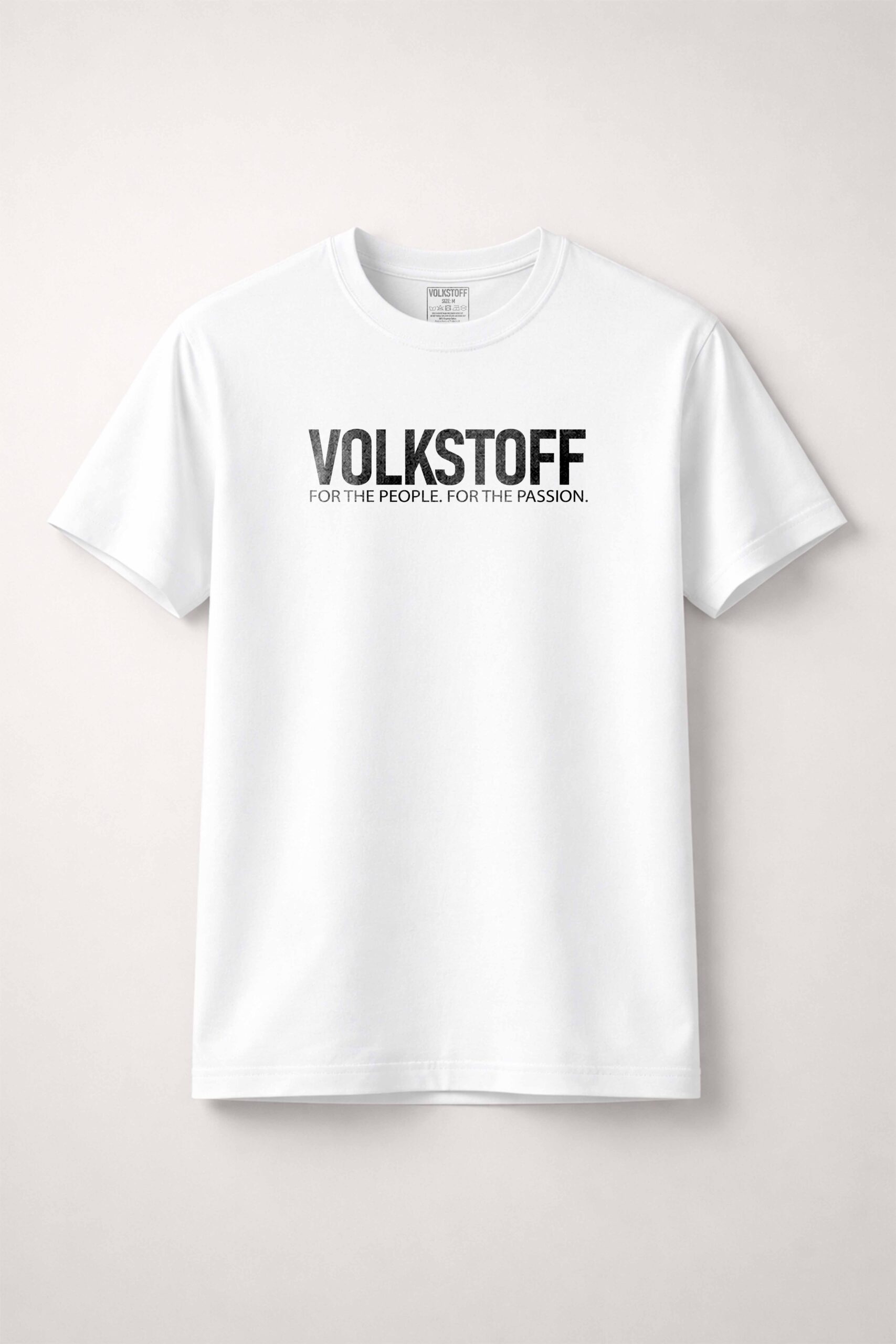 Volkstoff Core Logo T-Shirt 1 Volkstoff t shirt white with front logo