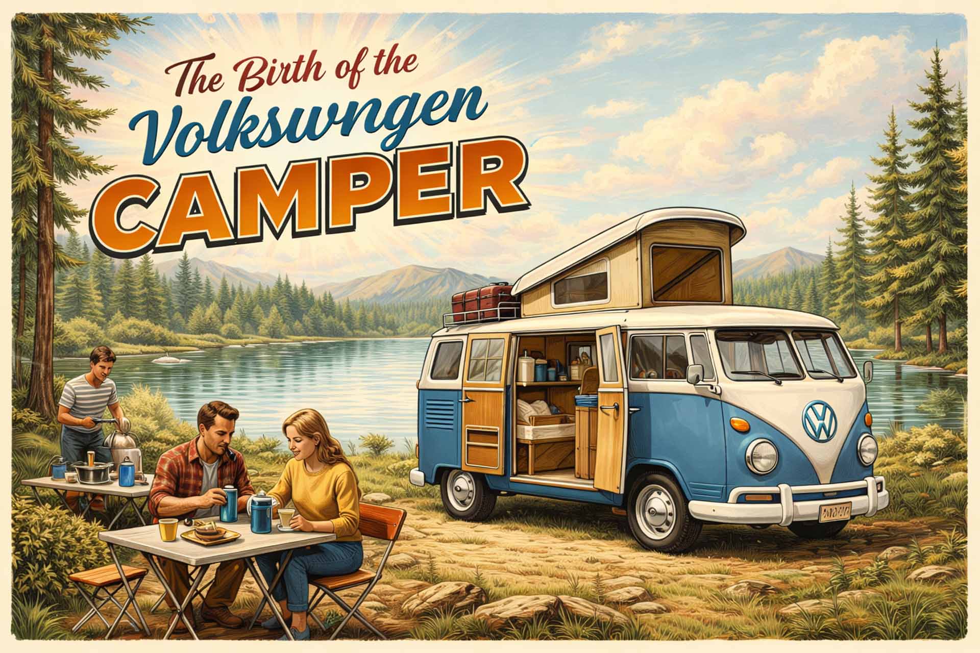 History of the Volkswagen camper from classic T1 to modern Transporter