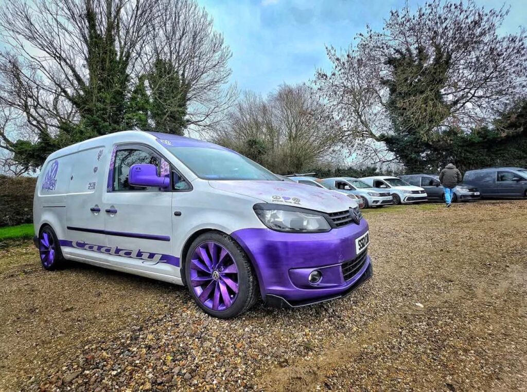 VW Caddy Maxi camper build Cammy at UK Volkswagen meet