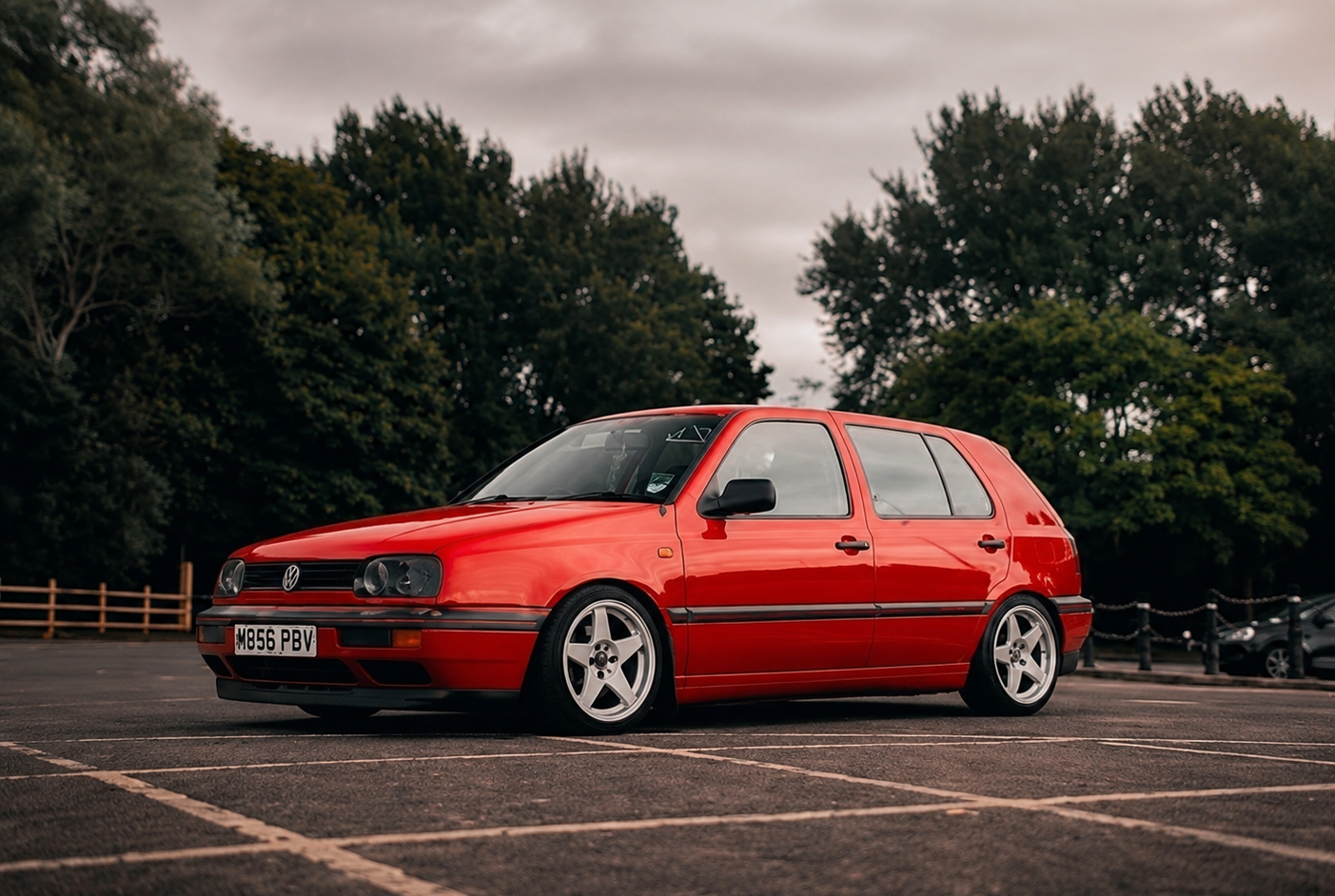 Ben's red VW Golf Mk3 Gertrude
