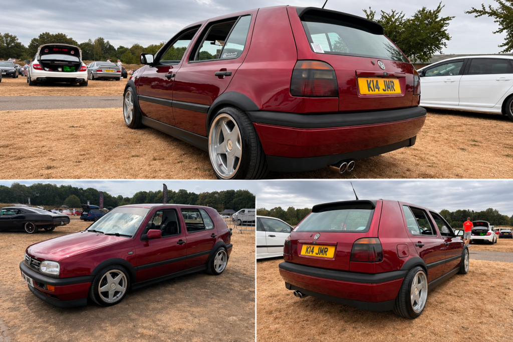 Just Another Ten Miles 12 Dave Keenan’s modified Mk3 Golf GTI on genuine AZEV wheels at a UK VW show