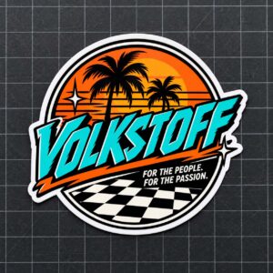 Volkstoff Retro Sunset Sticker