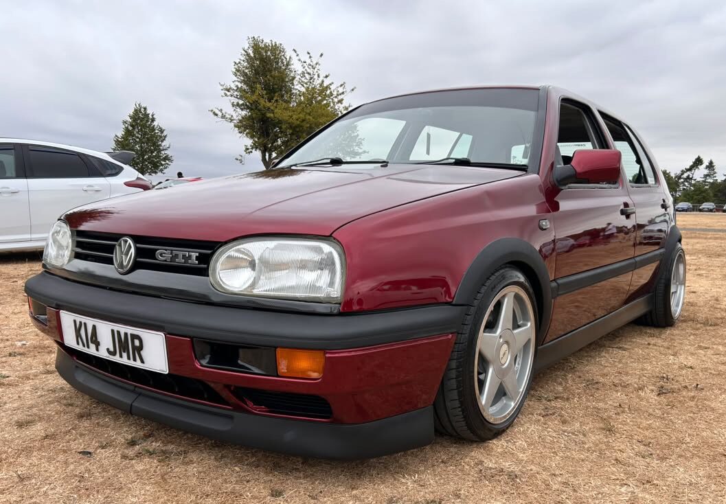 Just Another Ten Miles 1 Candy-red modified Mk3 Golf GTI built by Dave Keenan