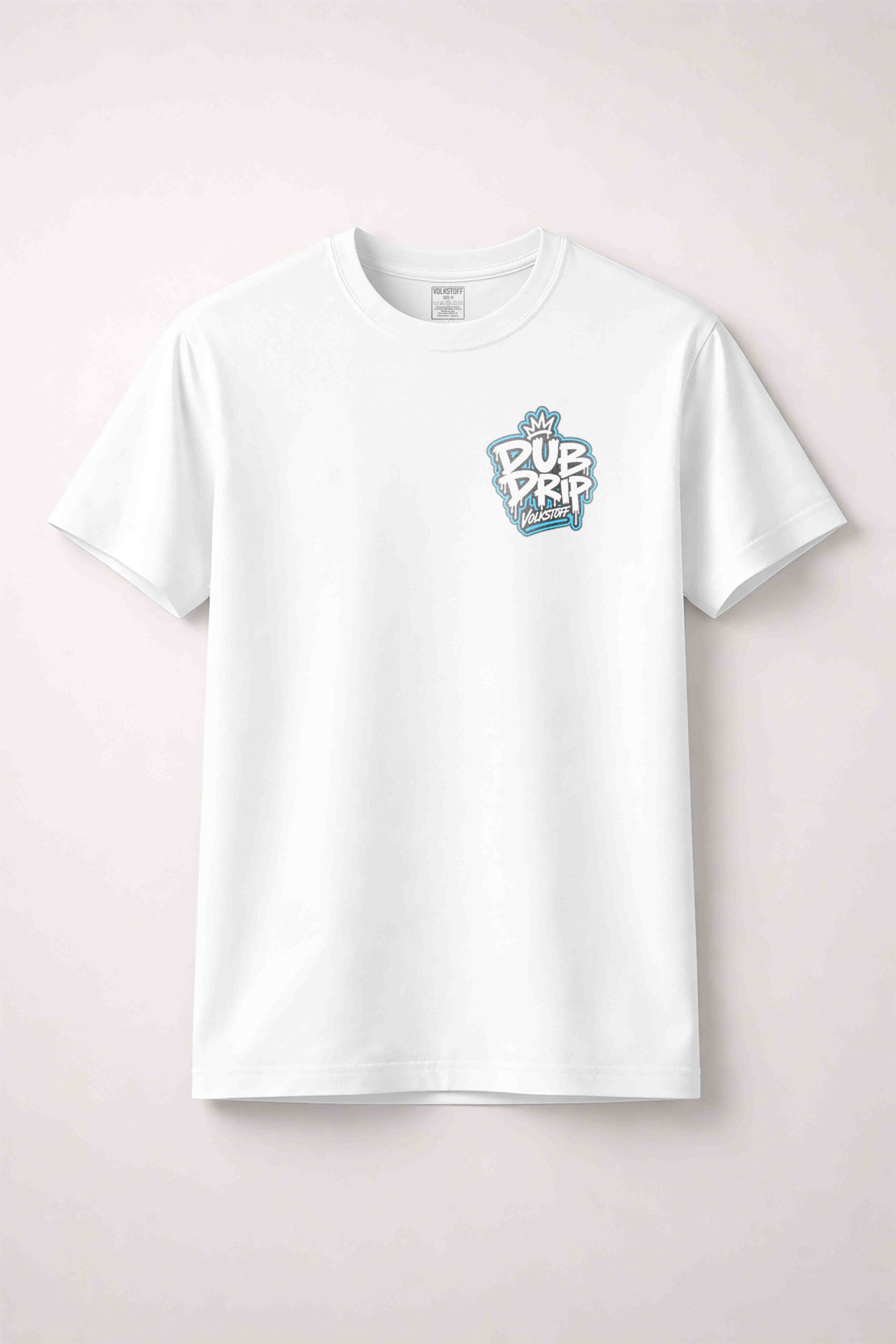 Dub Drip Sticker Bomb T-Shirt 2 White Volkstoff Dub Drip VW Sticker Bomb T-shirt front