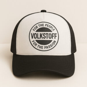 Volkstoff black and white trucker cap